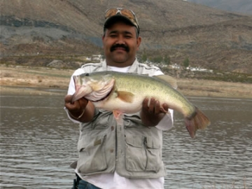 Miguel con una lobina de 4.735 kgs Miguel con una lobina de 4.735 kgs