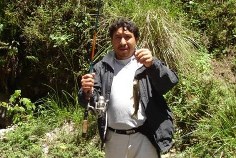 Pescando truchas Arcoiris en Rio parte 1