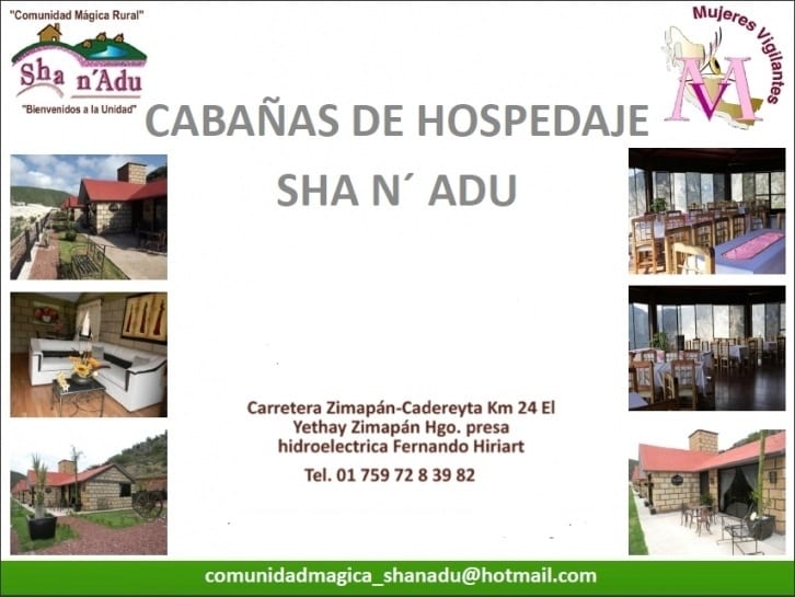 Hospedaje en ZIMAPAN, Cabañas Shan'adu