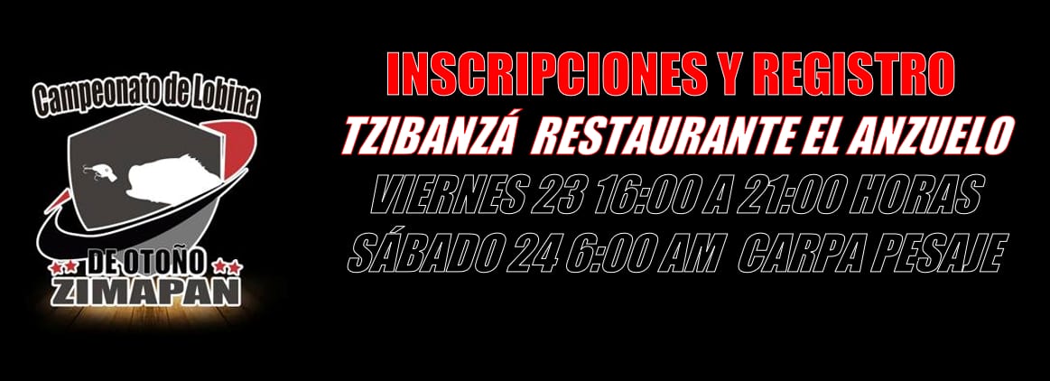 CAMPEONATO DE PESCA DE LOBINA DE OTOÑO 2022, PRESA ZIMAPAN