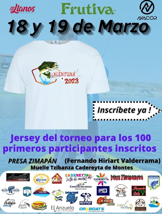 Torneo Calentona Tzibanza, Presa Zimapan 18 -19 Marzo 2023