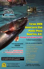Resultados del torneo del Torneo Club de Pesca Puebla