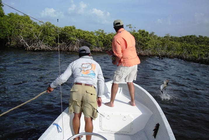 Carlos Martin del Campo en Campeche baby tarpon