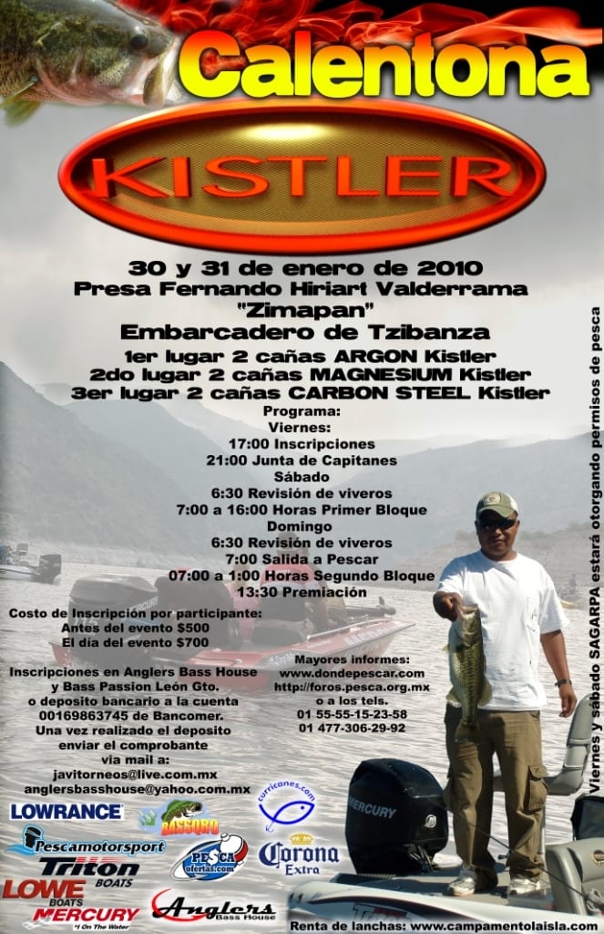 Poster Calentona Kistler Zimapan Anglers