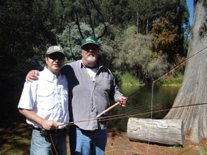 Pescando en la Ex Hda de Chautla con Mike Ritz