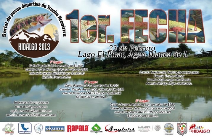 RESULTADOS,1a Fecha del Serial 2013, Lago El Pinar, Agua Blanca, Hgo